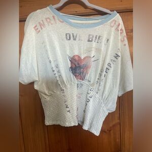 Free People - We the Free cropped graphic tee sz. large